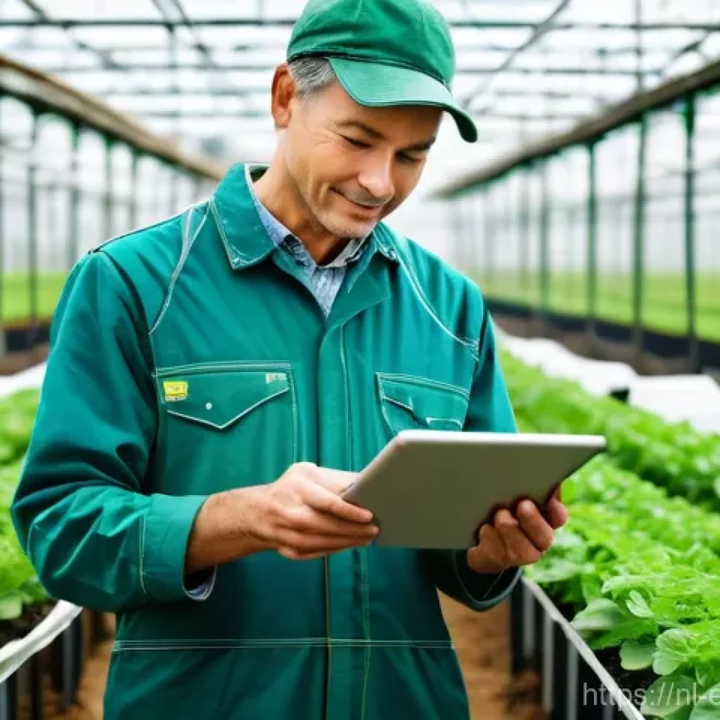 전이 학습에서의 문제 해결 접근법 - **Prompt 1: Democratizing AI for Sustainable Agriculture**
"A bright, sunlit greenhouse with row...