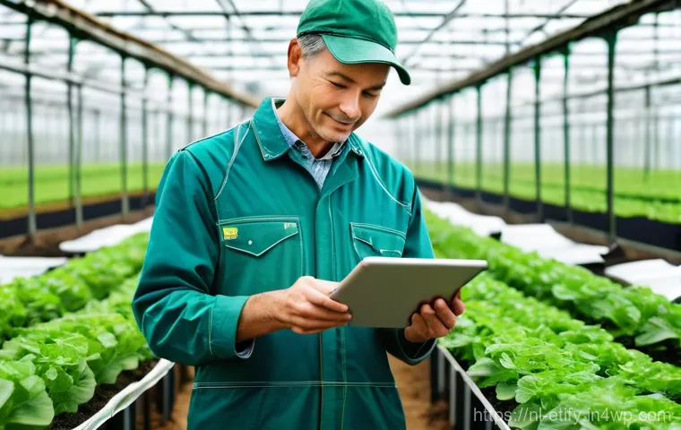 전이 학습에서의 문제 해결 접근법 - **Prompt 1: Democratizing AI for Sustainable Agriculture**
"A bright, sunlit greenhouse with row...