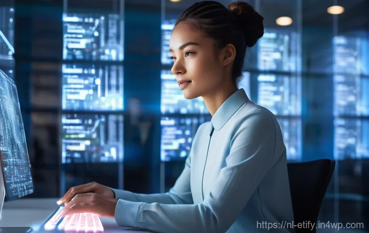 전이 학습을 위한 장비 및 소프트웨어 - **Prompt 1: Future AI Developer at Work**
A young, enthusiastic female AI developer, in her earl...