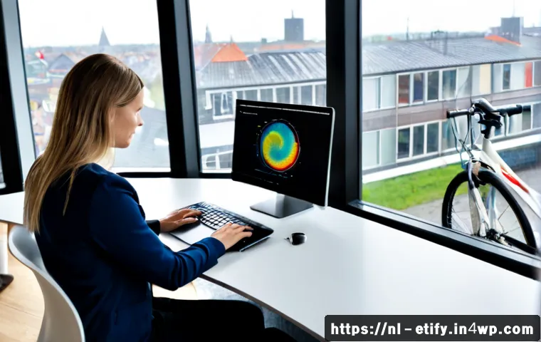 Home 17 전이 학습과 클라우드 컴퓨팅의 연계 - Photorealistic modern Dutch technology office, a data scientist using a sleek laptop connected to a ...